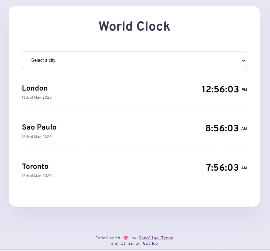 world clock app